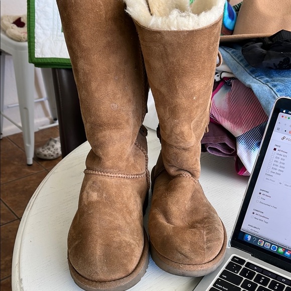 UGG Chestnut Kristabelle Boots Size 7 - Picture 3 of 6